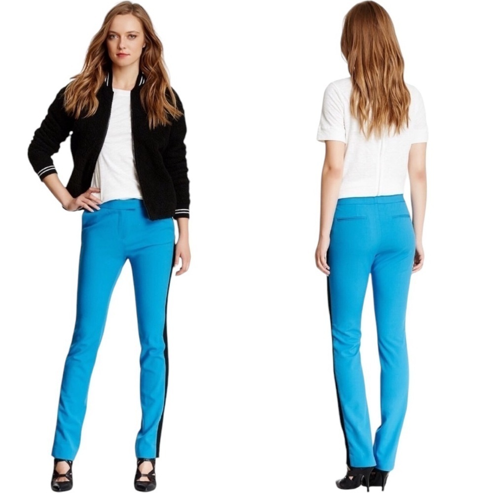 Elizabeth and James Blue and Black Wool Johnny Trouser Size 2